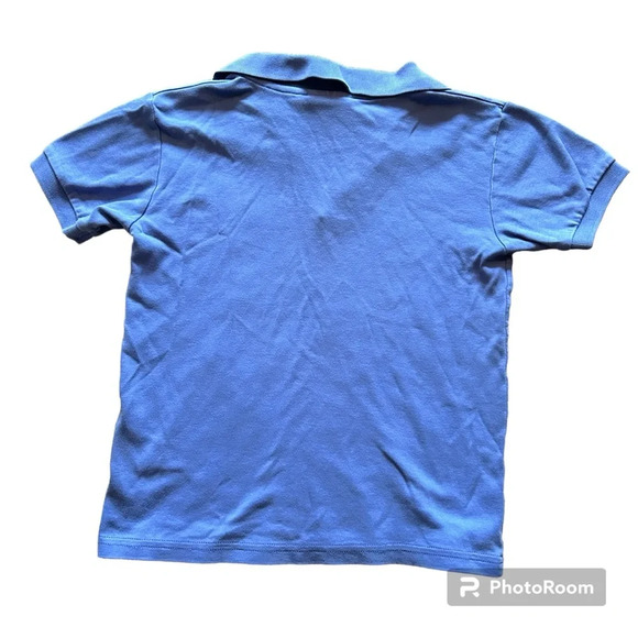Little English Boys Size 8 Light Blue Polo Shirt 100% Cotton Casual Comfort - Picture 2 of 4